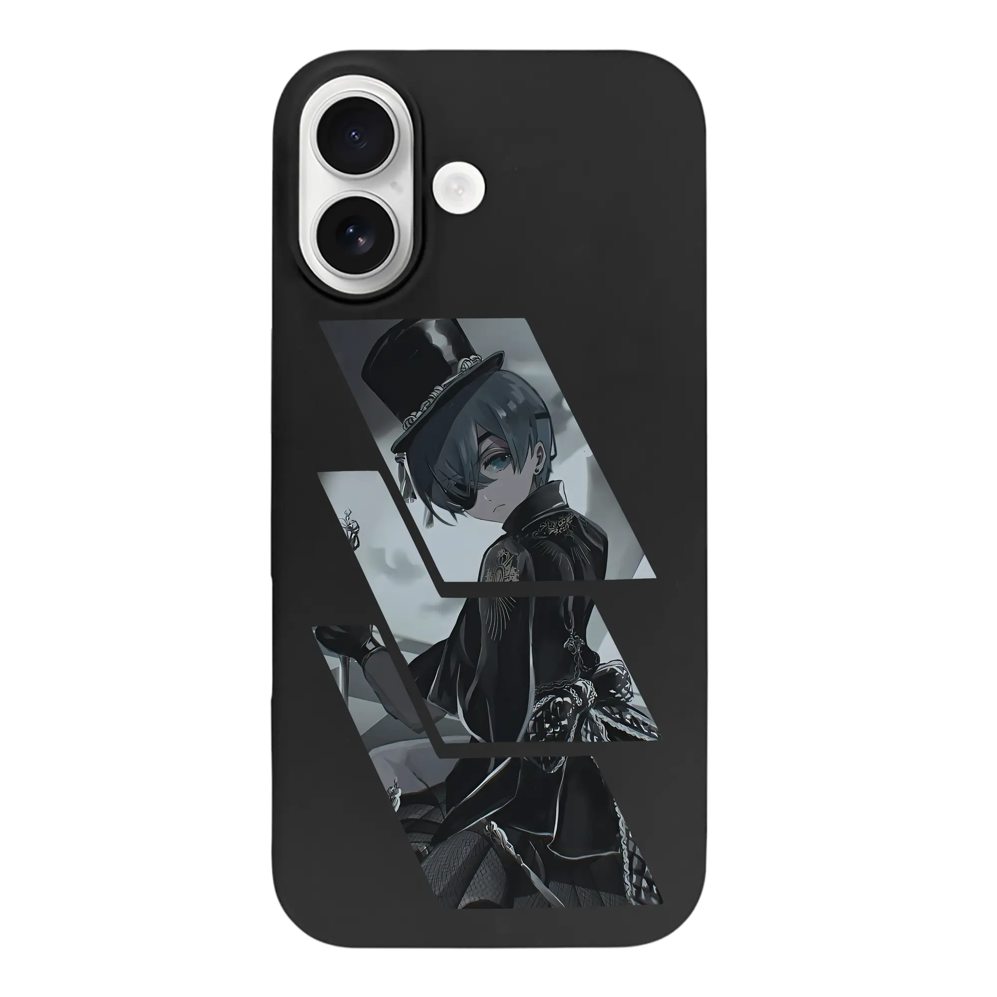 黒執事 グッズ,シエル・ファントムハイヴ - iPhone 17 シリーズ シリコンケース 薄型 耐衝撃 指紋防止 ソフトタッチカバー 精密フィット 傷防止 保護ケース iPhone 17/17 Air/17 Pro/17 Pro Max 対応